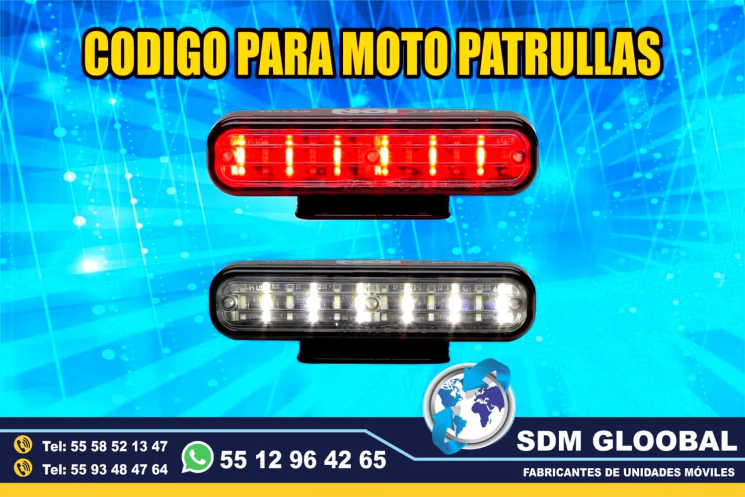 Venta de Luces para escolta, ministerial, ficalia, auxiliares