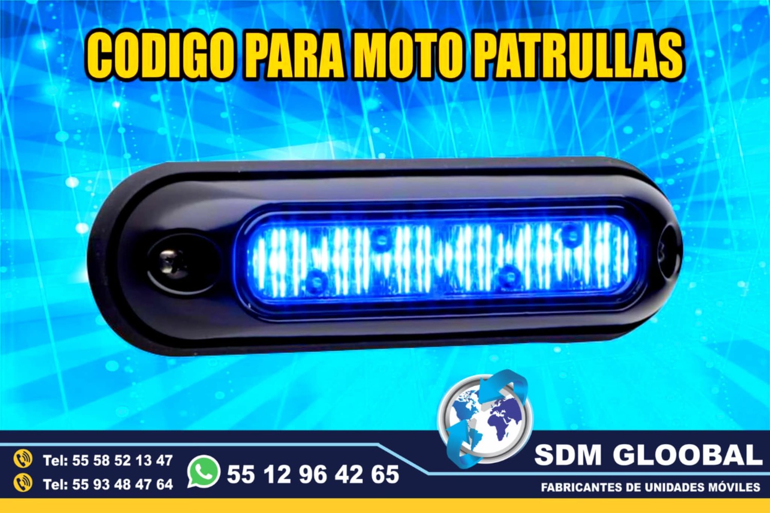 Venta de Luces para escolta, ministerial, ficalia, auxiliares
