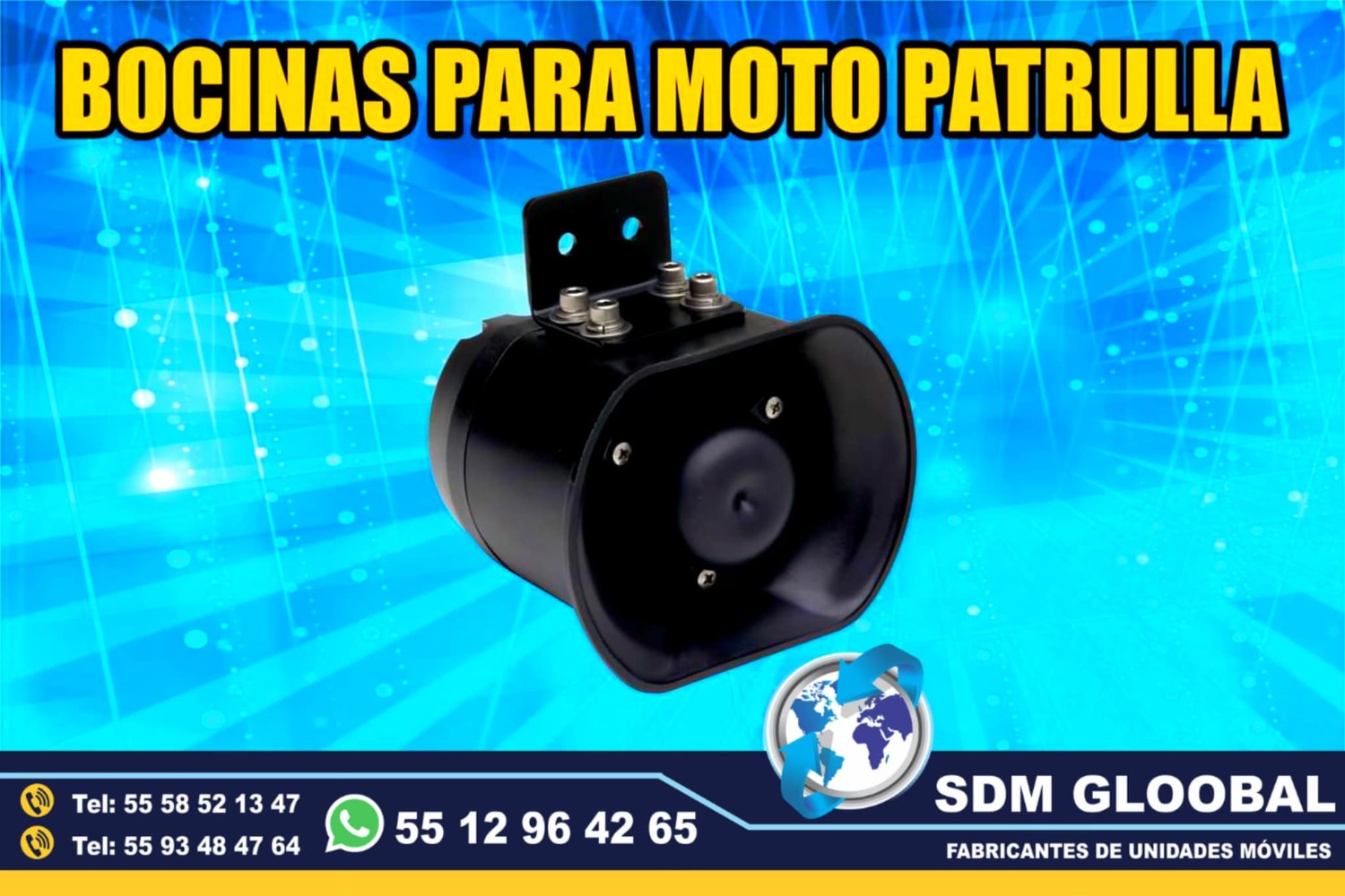 Venta de Bocina para Motopatrullas Marca Federal Signal