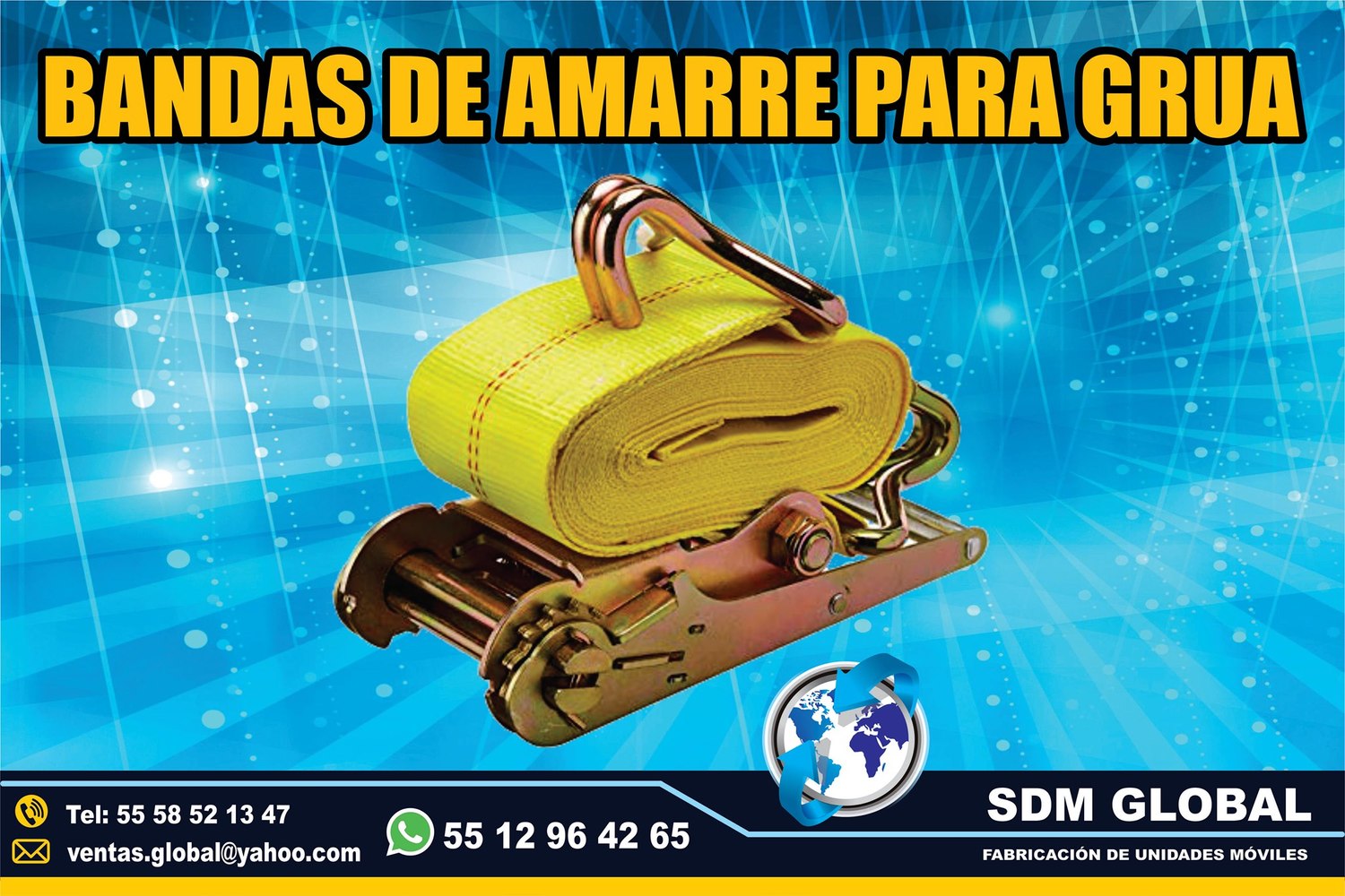 VENTA DE BANDAS DE AMARRE para gruas     <br>
