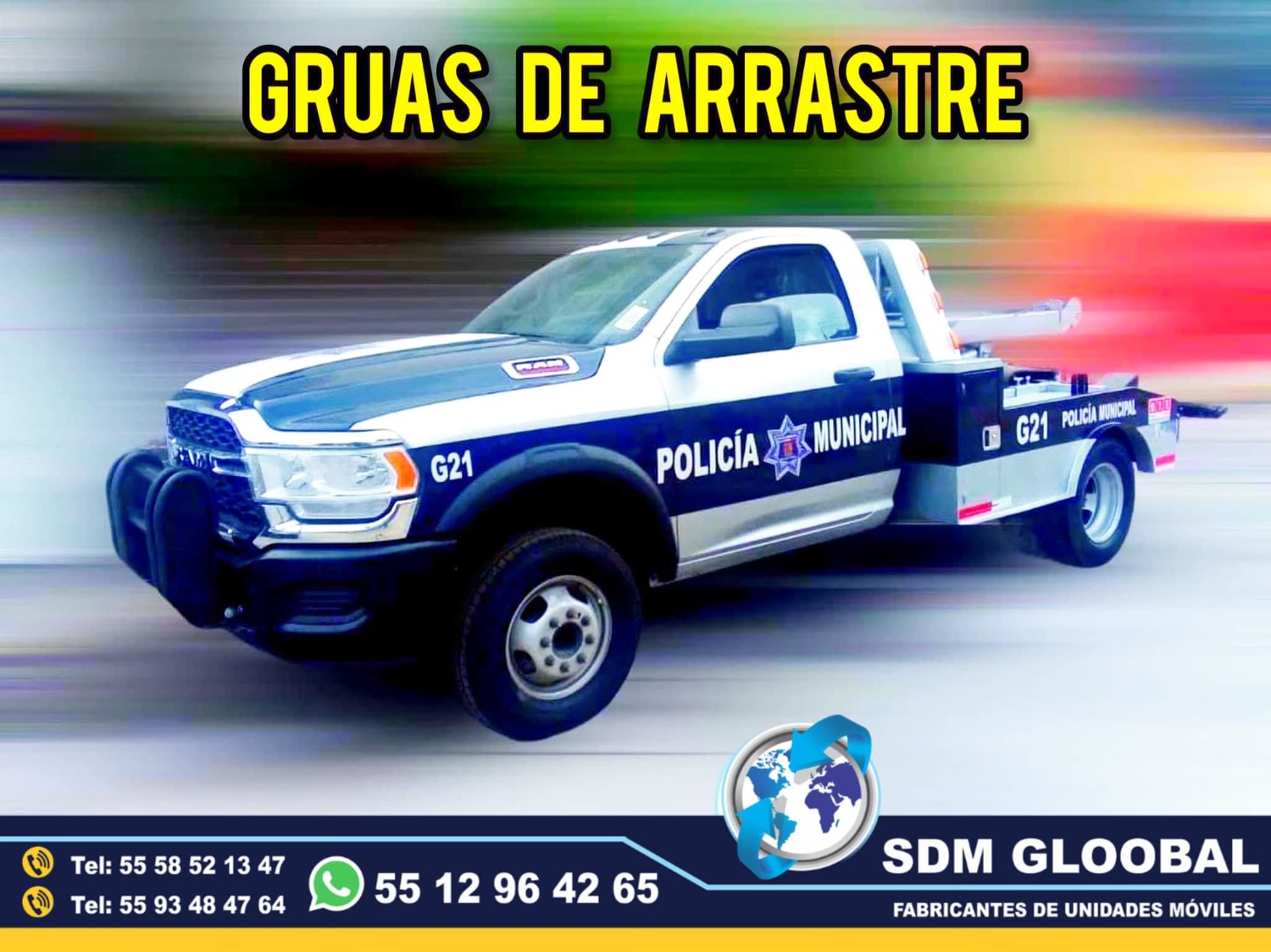 Fabrica de Gruas de Plataforma para Transito Municipal y Estatal