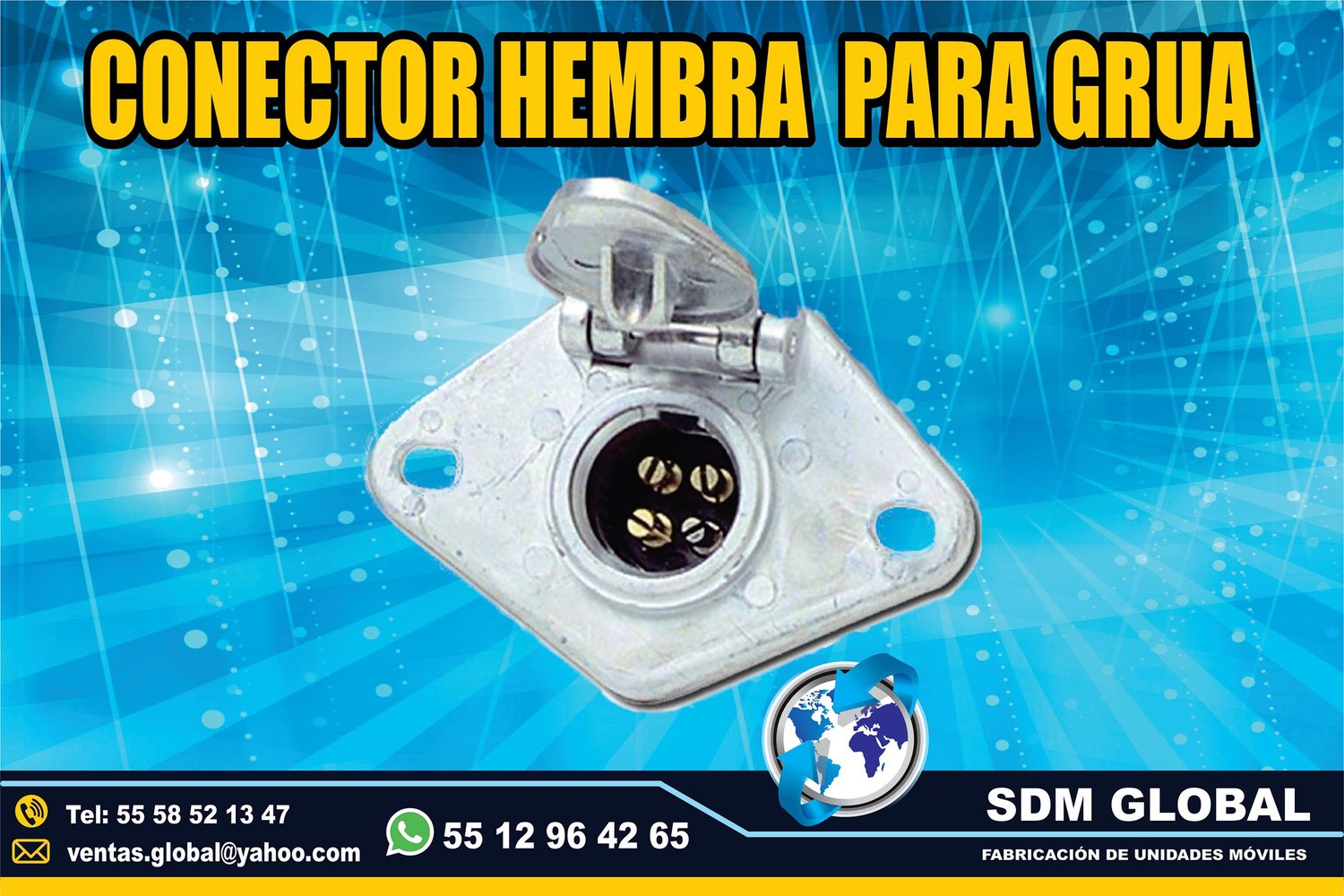 VENTA DE CONECTOR HEMBRA para gruas           <br>