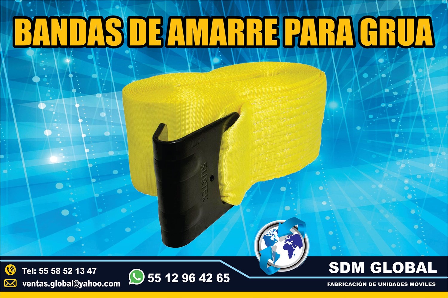 VENTA DE BANDAS DE AMARRE para gruas           <br>