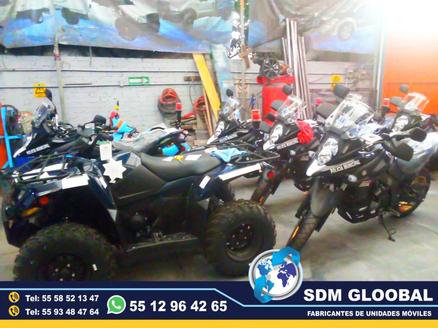 Venta Fabricacion Conversion y Equipamiento de MotoPatrullas cuatrimotos bicicletas  <br>