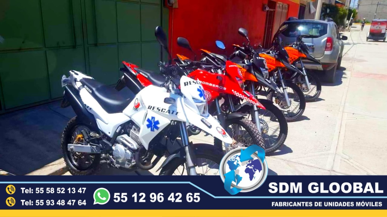 Venta Fabricacion Conversion y Equipamiento de MotoPatrullas cuatrimotos bicicletas  <br>