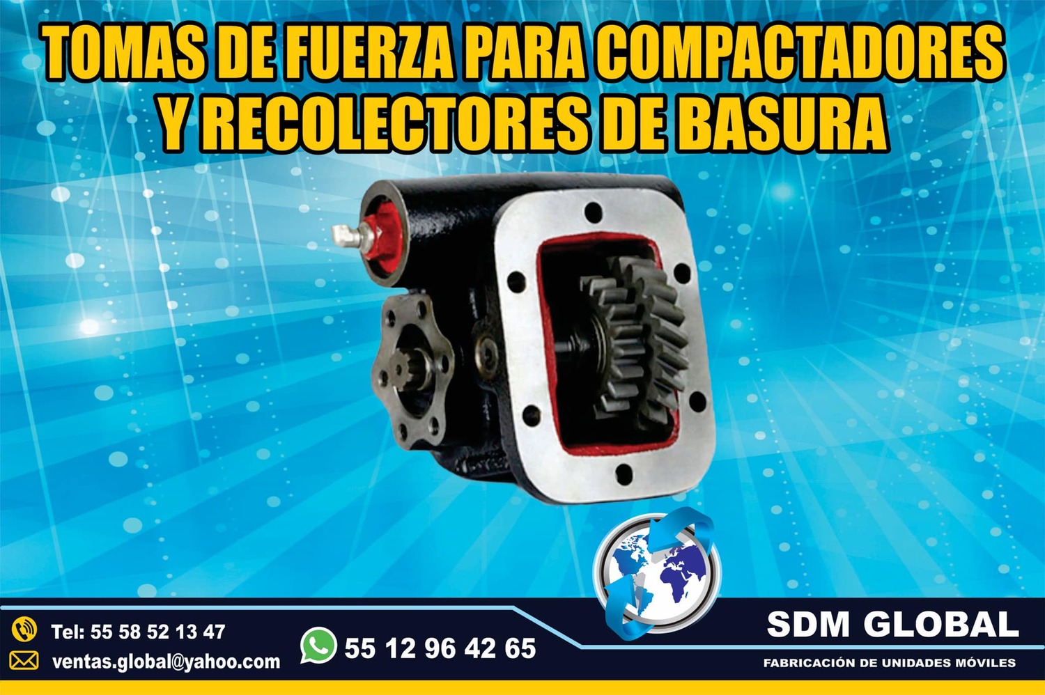 Venta de Toma de fuerza para compactadores recolectores de basura           <br>
