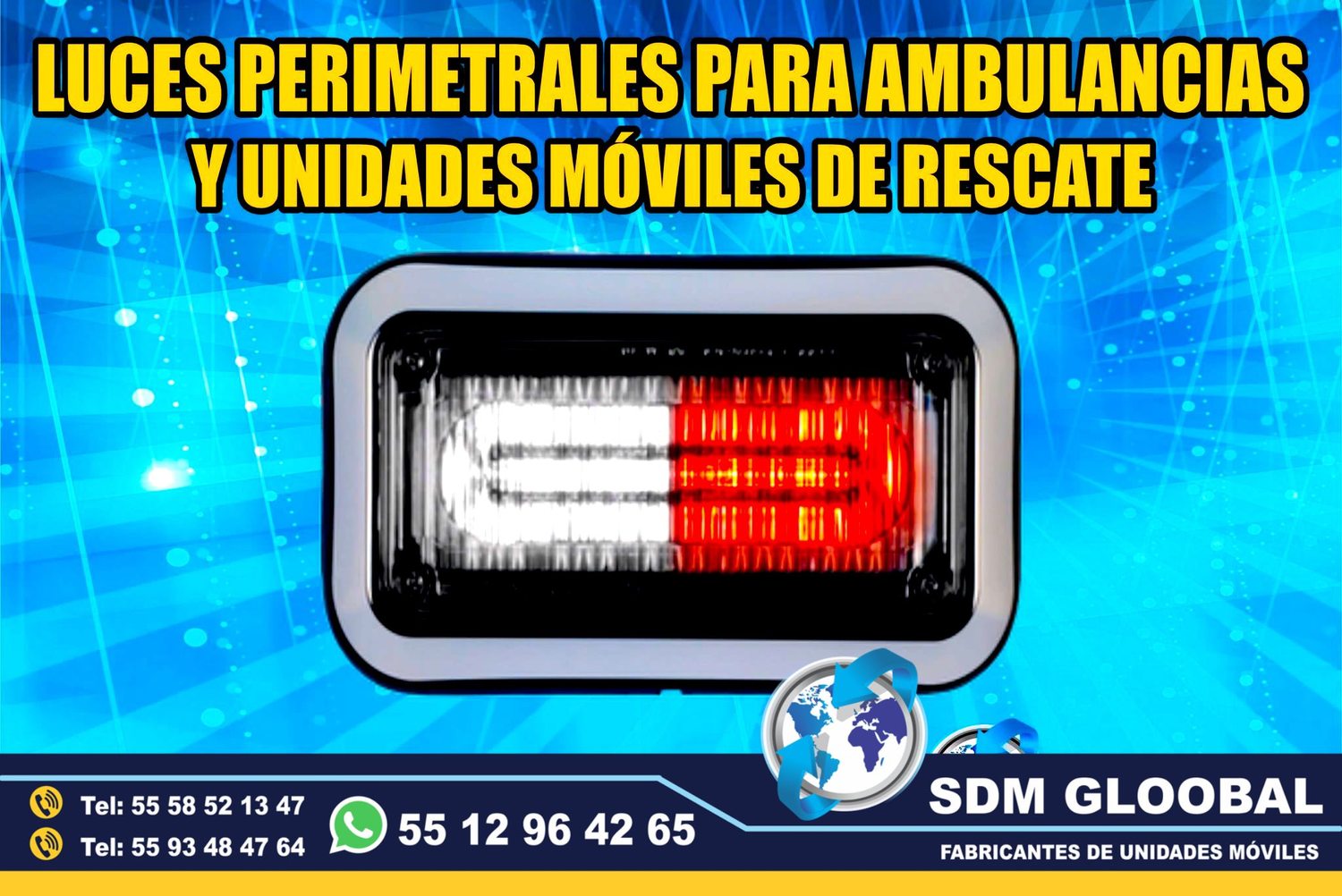 Venta e Instalacion de Luces Perimetrales Auxiliares Emergemcia para Ambulancias de Traslado   <br>