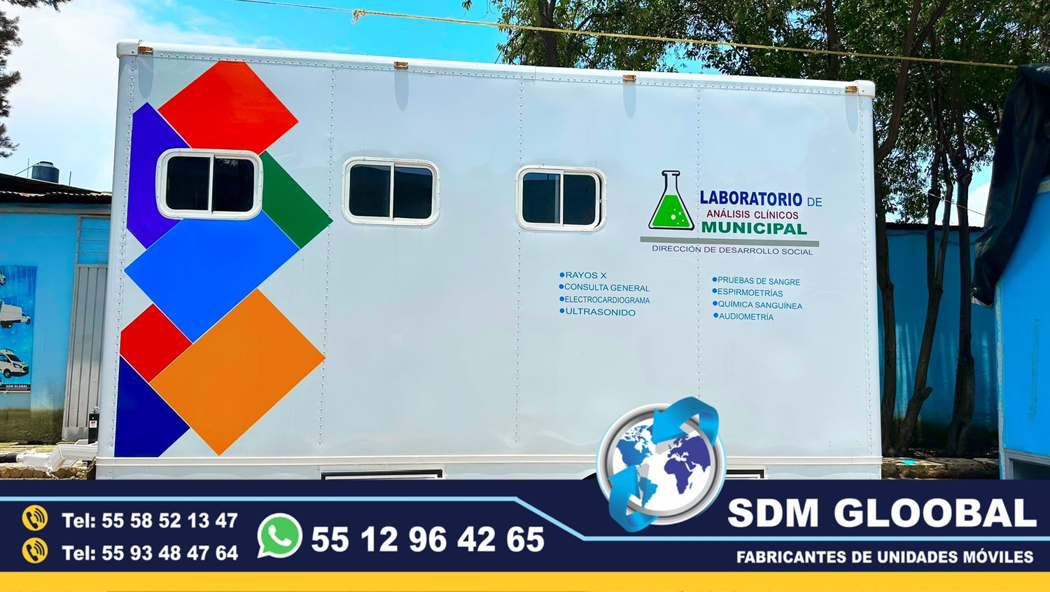 Equipamiento de Unidades Medicas Moviles Especiales en Mexico  <br>