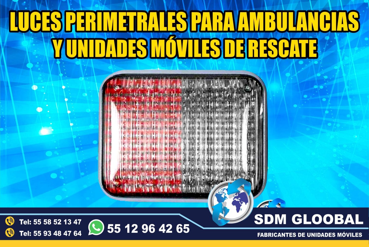 Venta e Instalacion de Luces Perimetrales Auxiliares Emergemcia para Ambulancias de Traslado   <br>