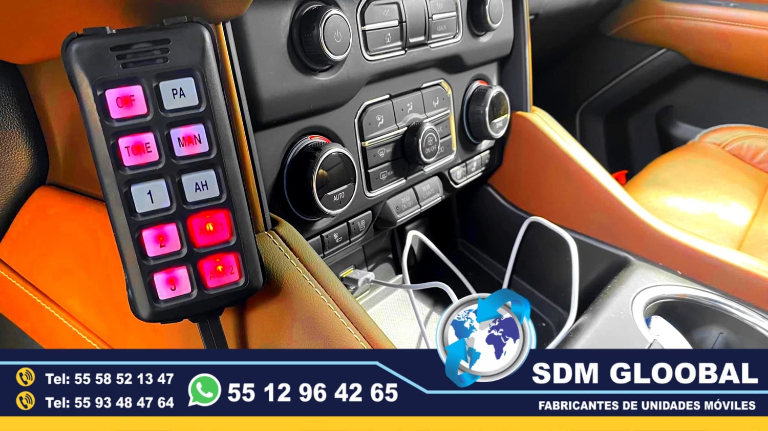 Instalacion de equipo, luces y comunicacion para patrullas pick up seda motopatrullas comando<br>