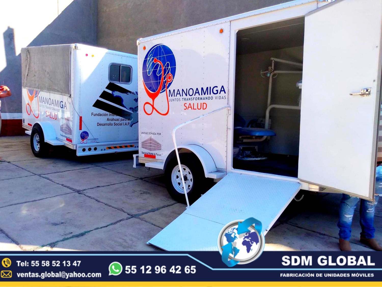 Equipamiento de Unidades Medicas Moviles Especiales en Mexico  <br>