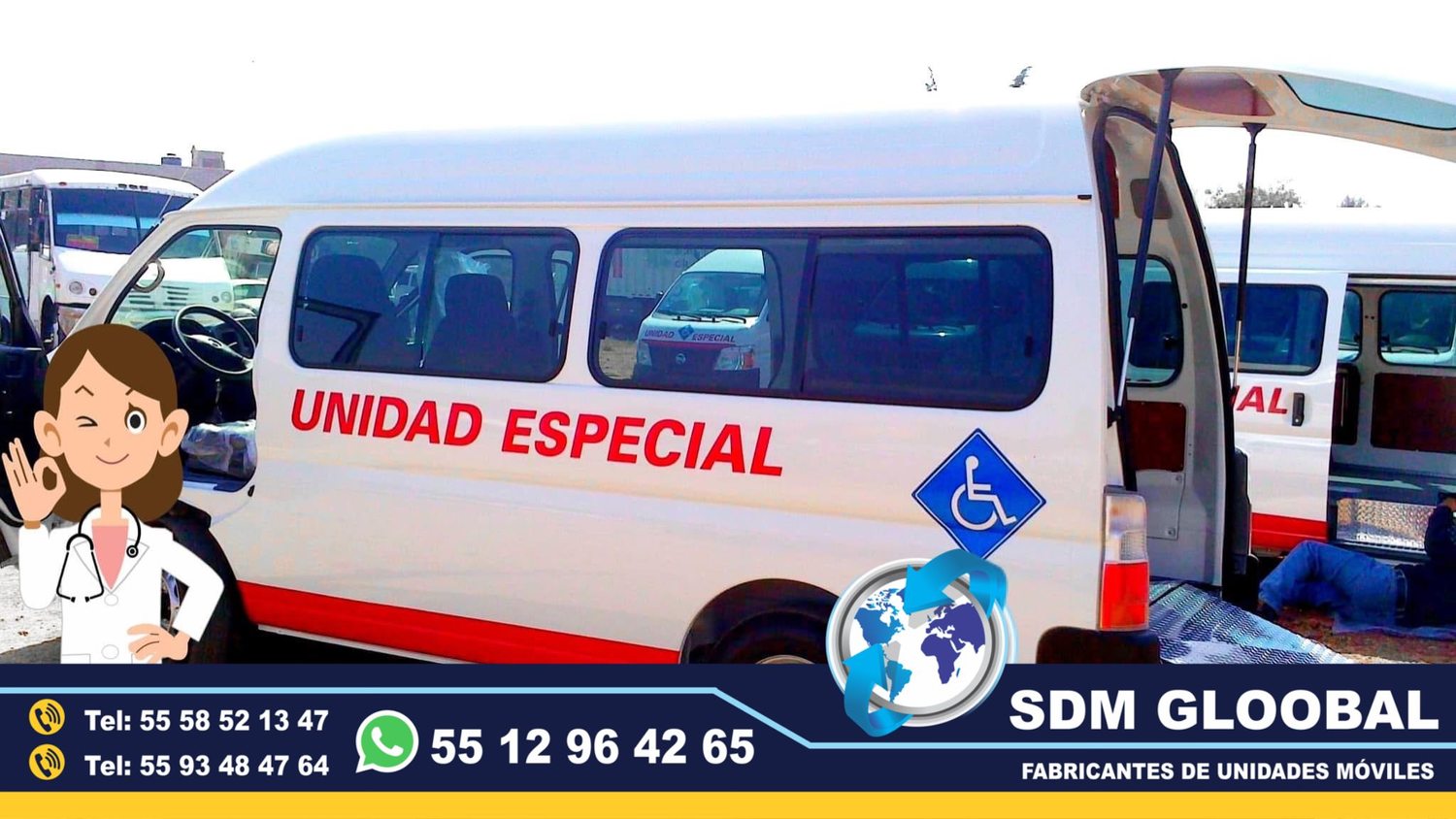 Equipamiento de Unidades Medicas Moviles Especiales en Mexico  <br>