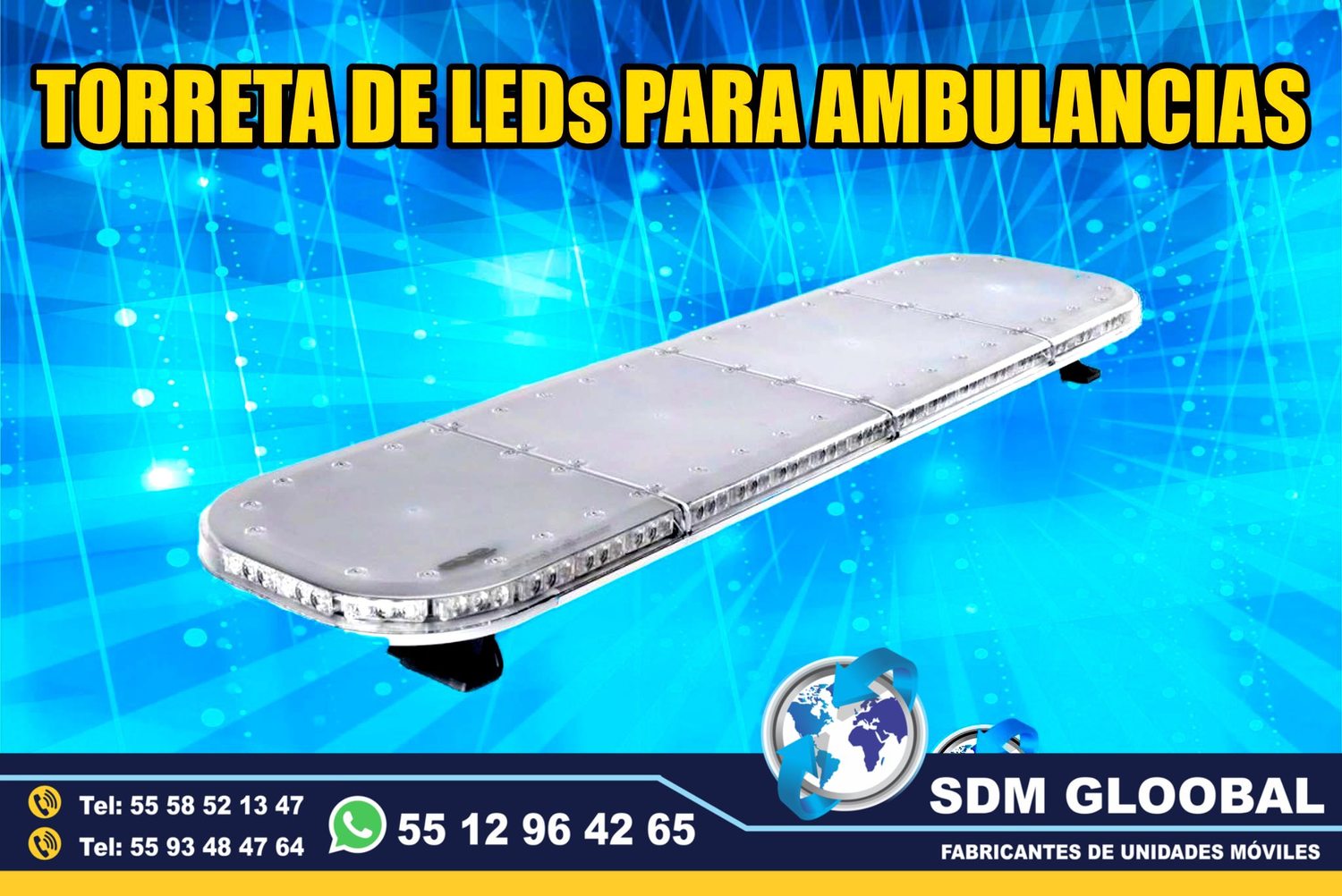 Venta e Instalacion de Luces Perimetrales Auxiliares Emergemcia para Ambulancias de Traslado   <br>