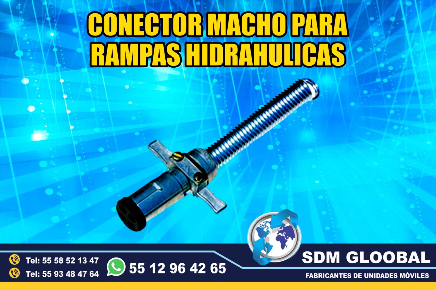 Venta de Conector macho para Rampas Hidraulicas de carga           <br>
