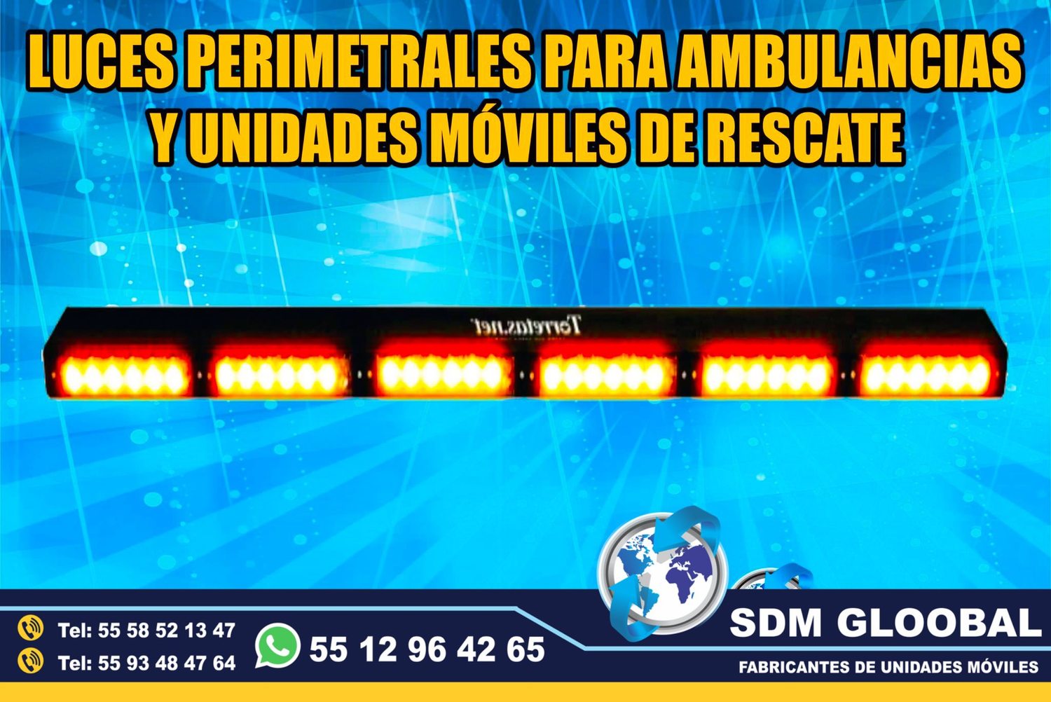 Venta e Instalacion de Luces Perimetrales Auxiliares Emergemcia para Ambulancias de Traslado   <br>