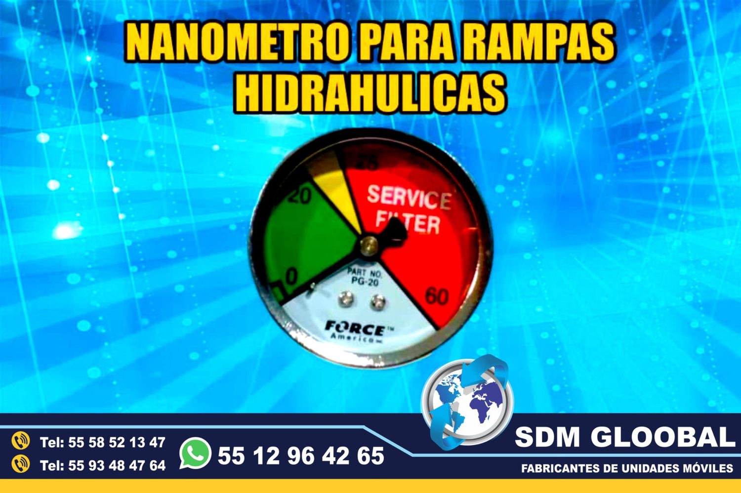 Venta de Manometro Rampas Hidraulicas de carga y descarga           <br>