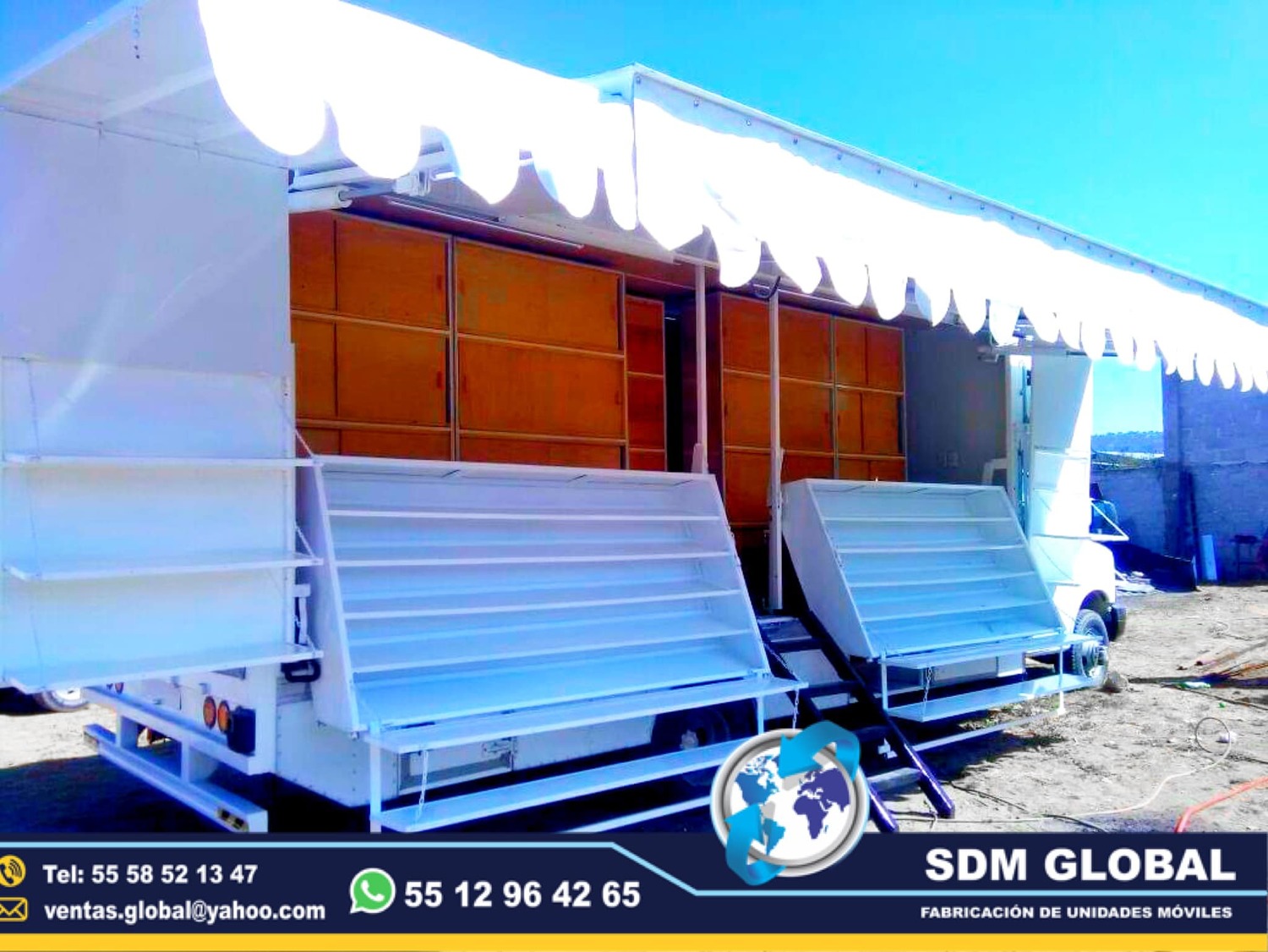 Equipamiento de Unidad Movil Especial para promocion de productos en Mexico  <br>