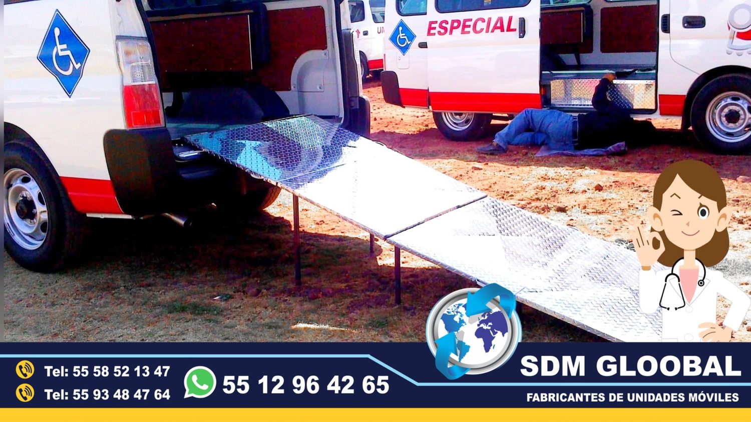 Equipamiento de Unidades Medicas Moviles Especiales en Mexico  <br>