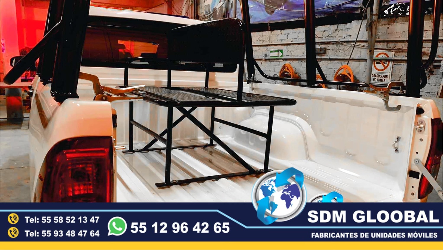 Fabricacion de Banca central con respaldo para patrullas<br>