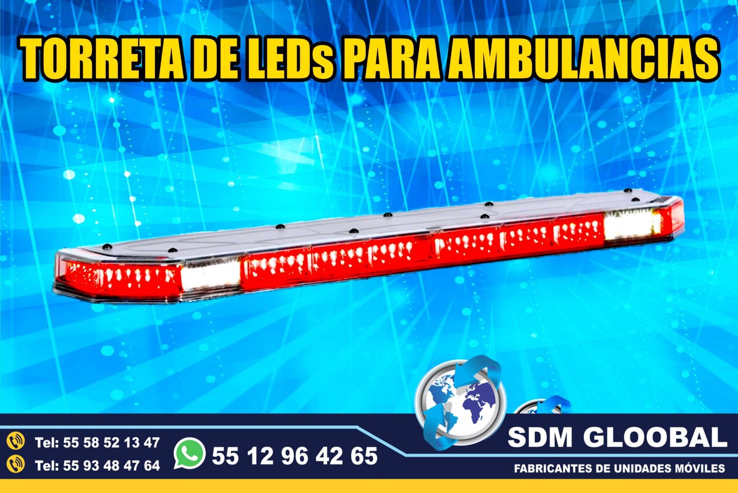 Venta e Instalacion de Luces Perimetrales Auxiliares Emergemcia para Ambulancias de Traslado   <br>