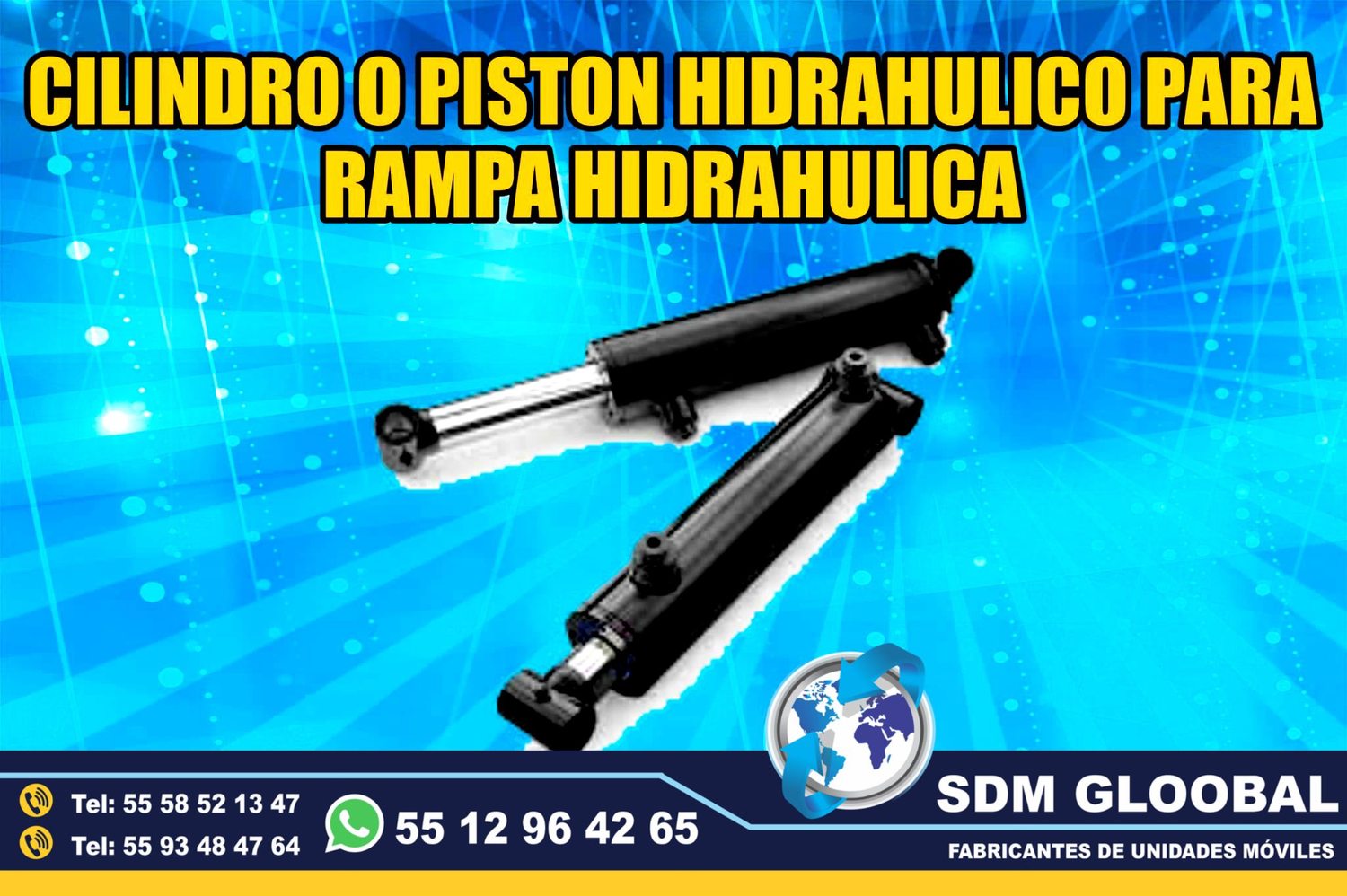 Venta de Pistones hidraulicos para Rampas Hidraulicas de carga           <br>