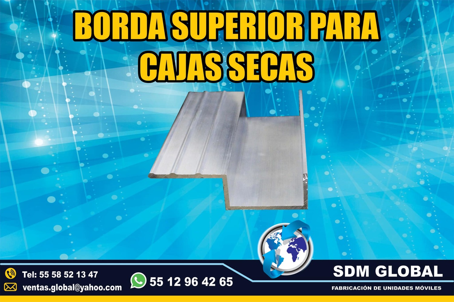 Bordas para carrocerias y cajas secas plataformas remolques