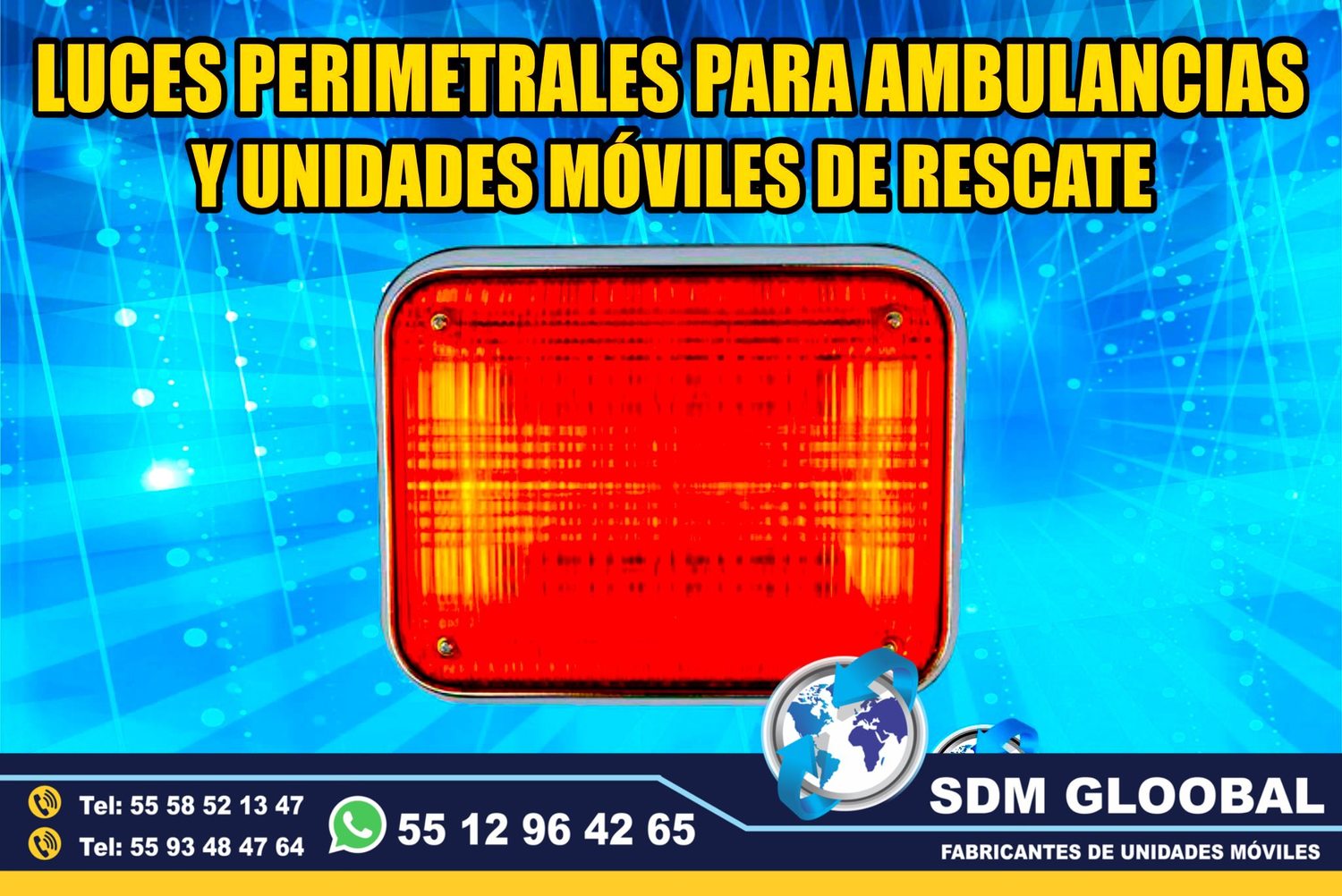 Venta e Instalacion de Luces Perimetrales Auxiliares Emergemcia para Ambulancias de Traslado   <br>