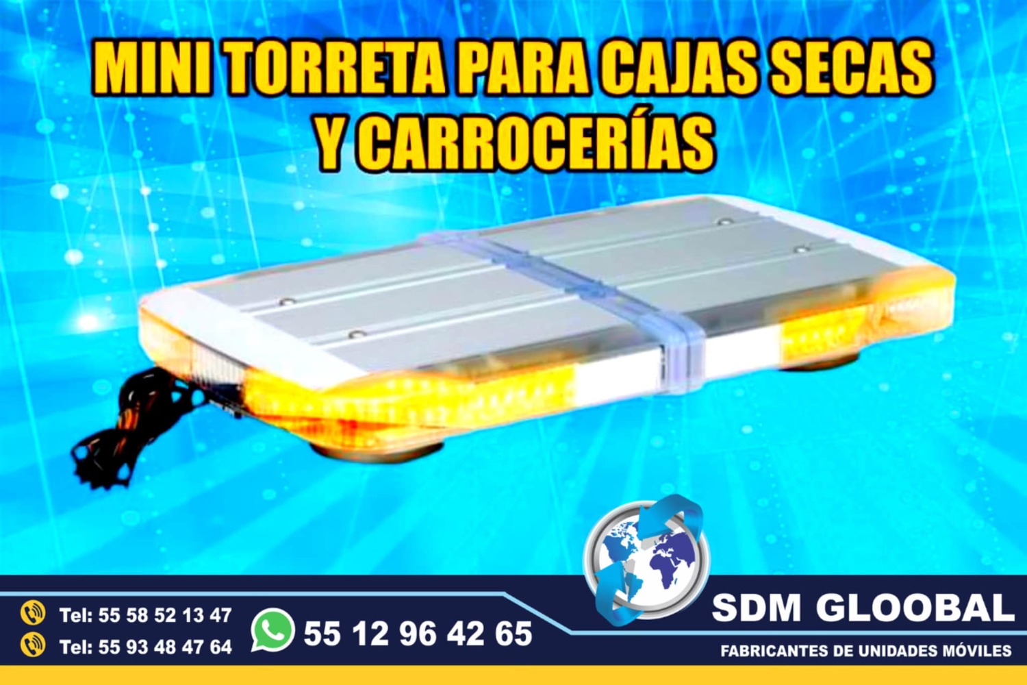 Venta de Torretas, Minitorretas, luces auxiliares color ambar para patrullas pick up sedan motopatrullas<br>