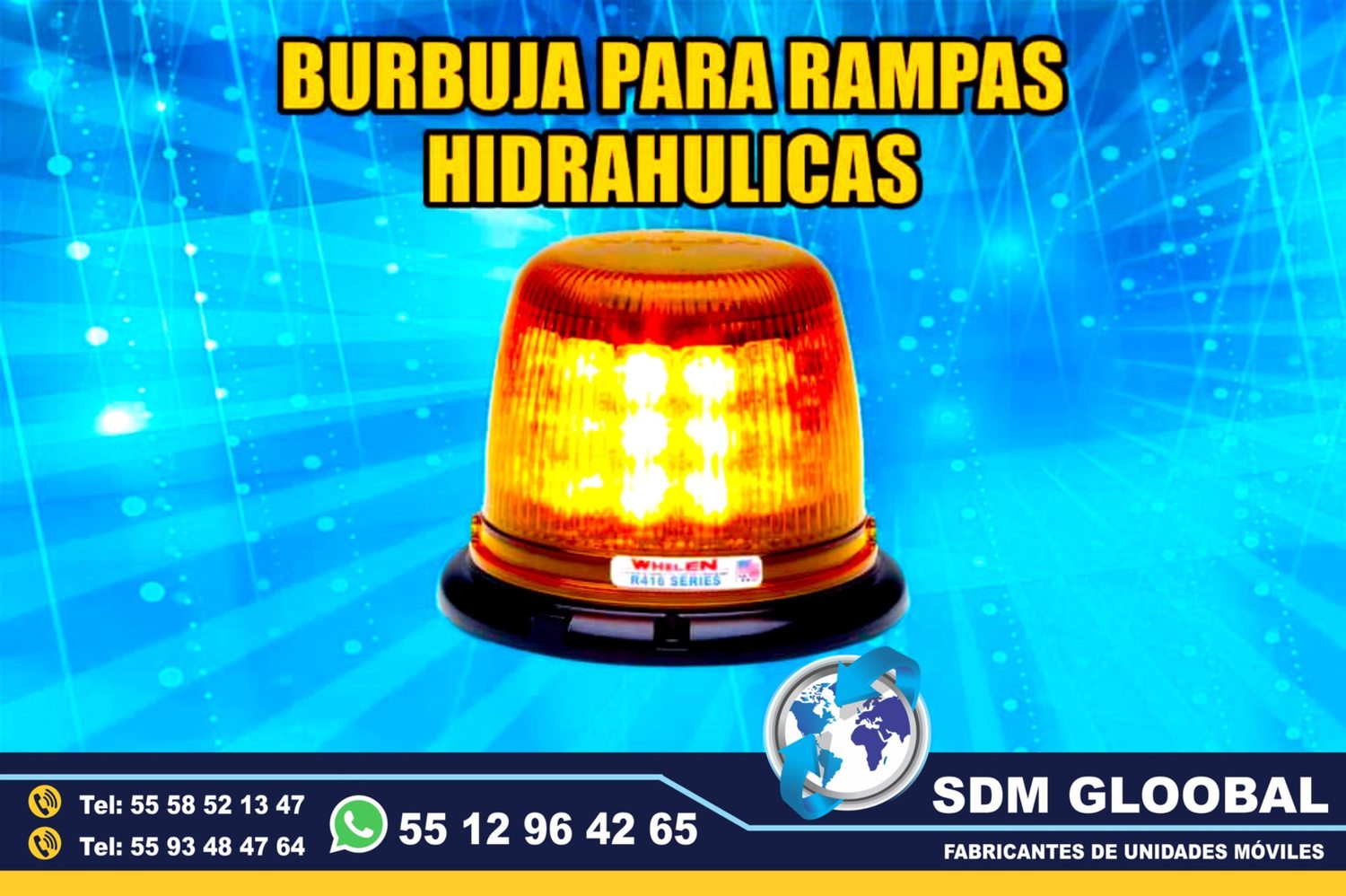 Venta de Mini torreta ambar para Rampas Hidraulicas de carga           <br>