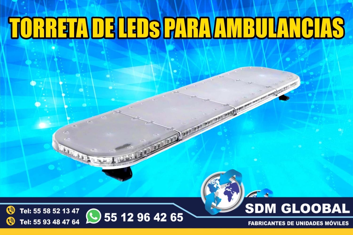 Venta de Torreta de Leds para patrullas color rojo Epcom<br>