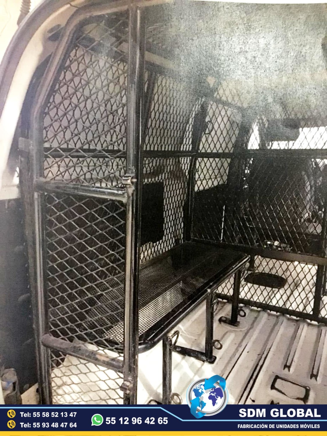 Equipamiento de unidad movil para tralasdo de delincuentes o reos  <br>