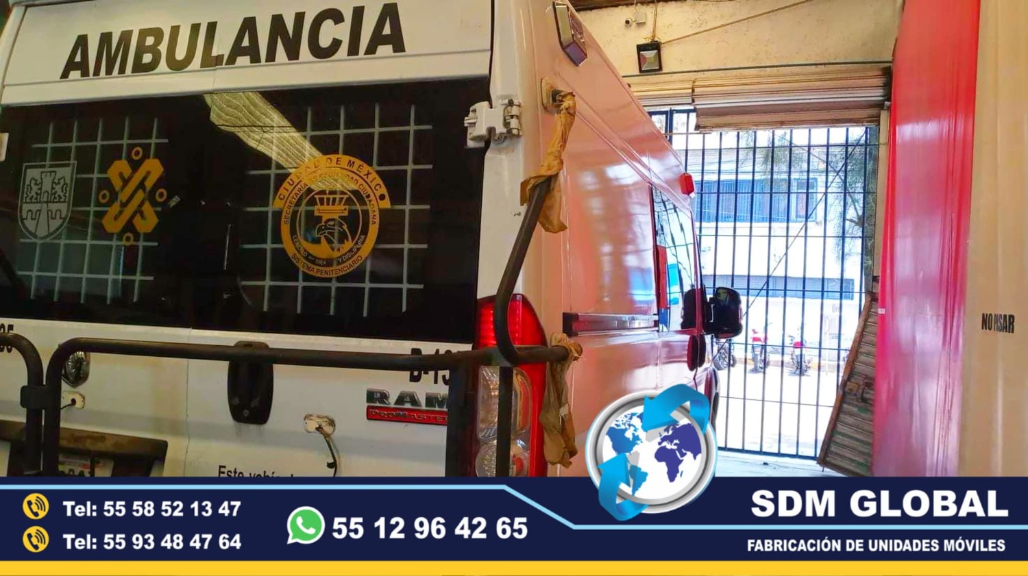 Equipamiento de Ambulancias de traslado de reos y delincuentes  <br>
