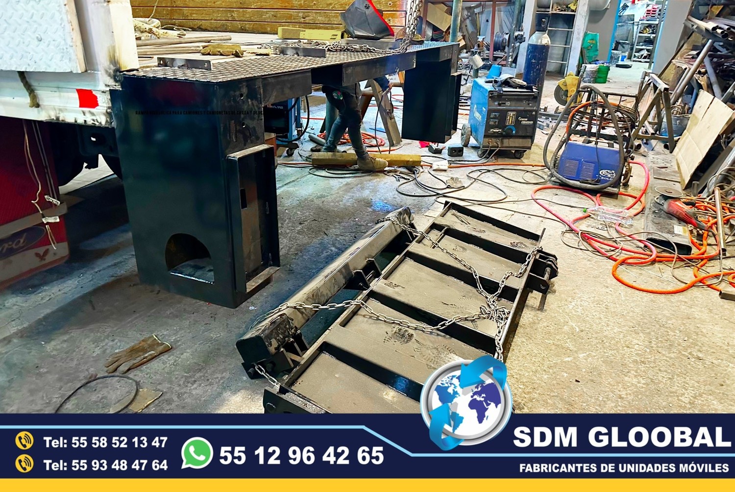 Fabricantes de Rampas Hidraulicas para camioneta y camion de carga   <br>