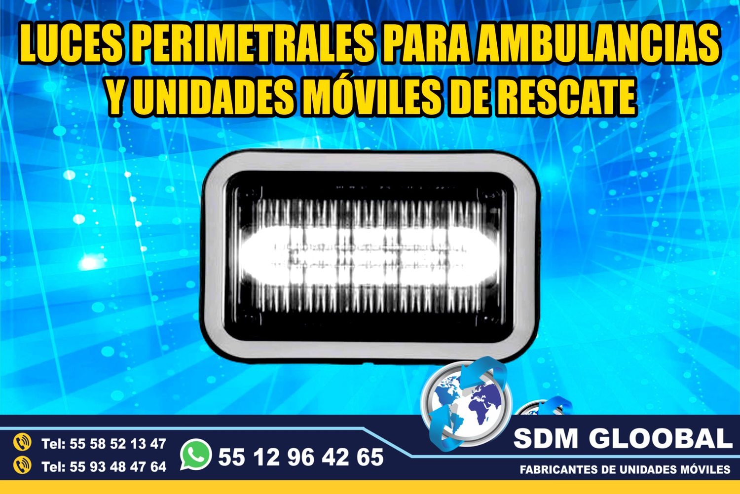 Venta e Instalacion de Luces Perimetrales Auxiliares Emergemcia para Ambulancias de Traslado   <br>
