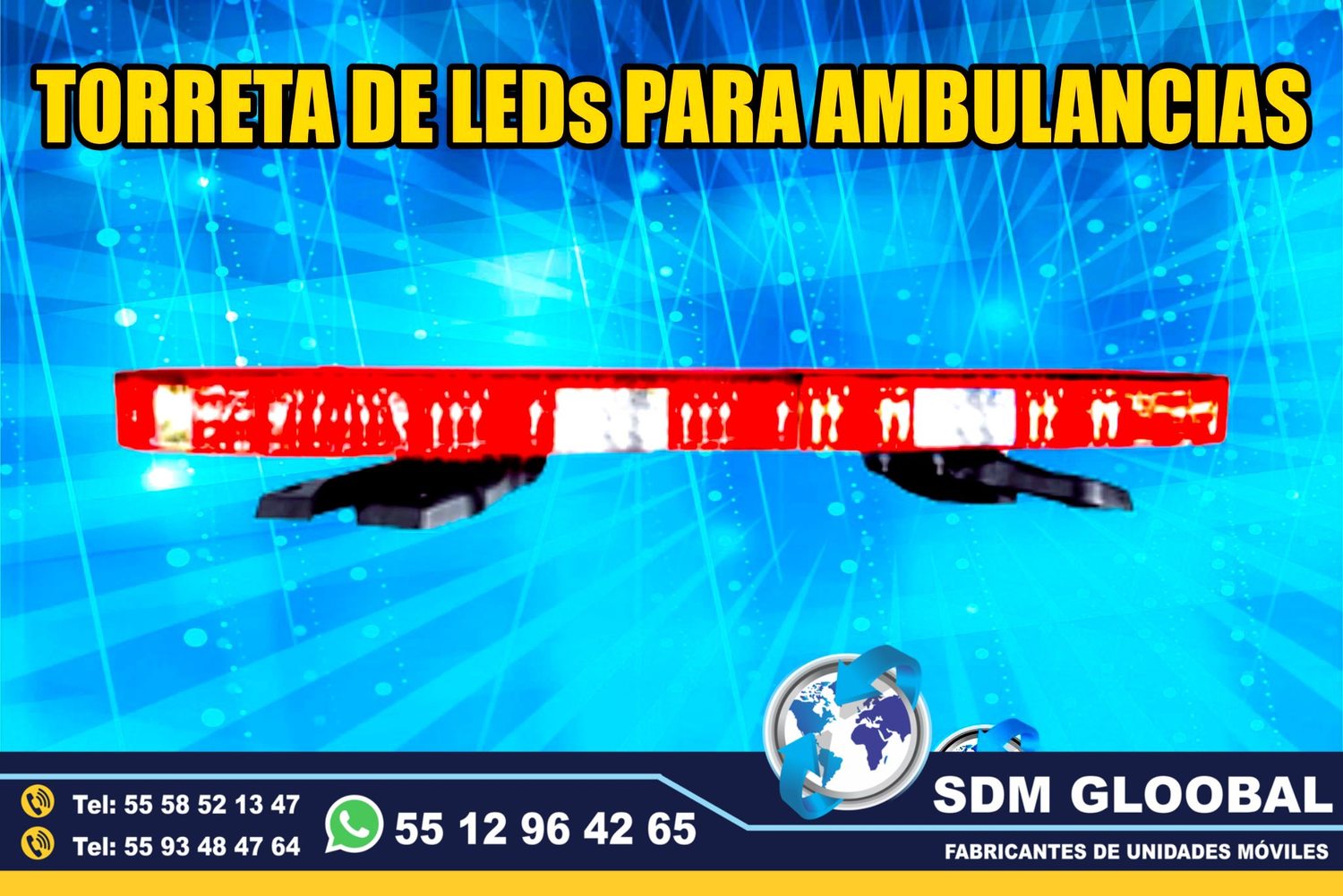 Venta e Instalacion de Luces Perimetrales Auxiliares Emergemcia para Ambulancias de Traslado   <br>