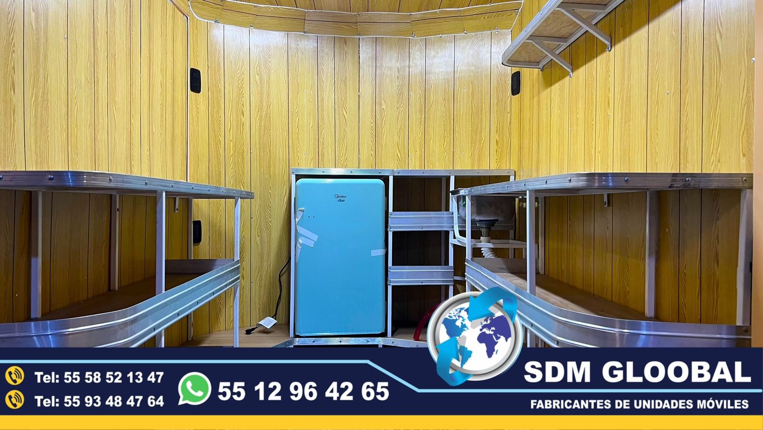 Equipamiento de Unidades Moviles en para venta de alimentos bebidas  <br>