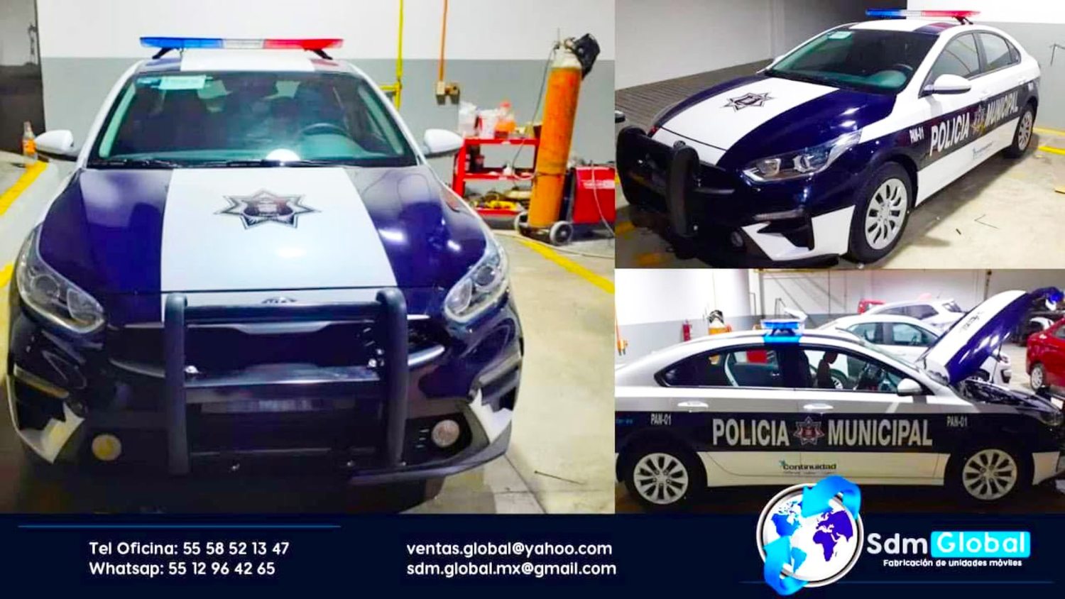 <span style="font-weight: bold;">Equipamiento de Patrullas Sedán</span> <span style="font-style: italic;">Somos tu Mejor Opcion</span>