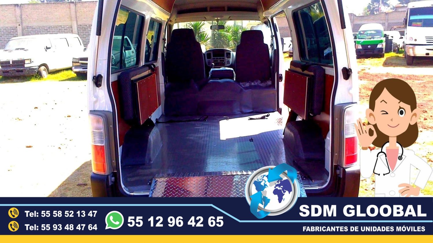Equipamiento de Unidades Medicas Moviles Especiales en Mexico  <br>