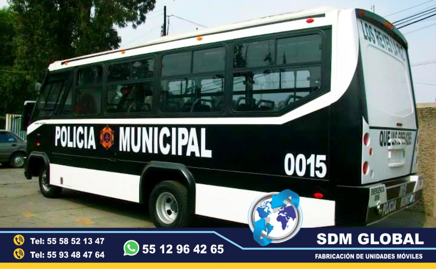 Equipamiento unidad para traslado de personal de seguridad publica  <br>