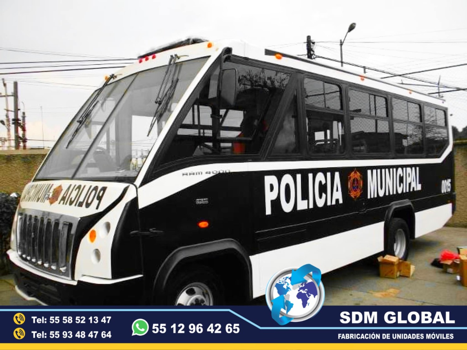 Equipamiento unidad para traslado de personal de seguridad publica  <br>