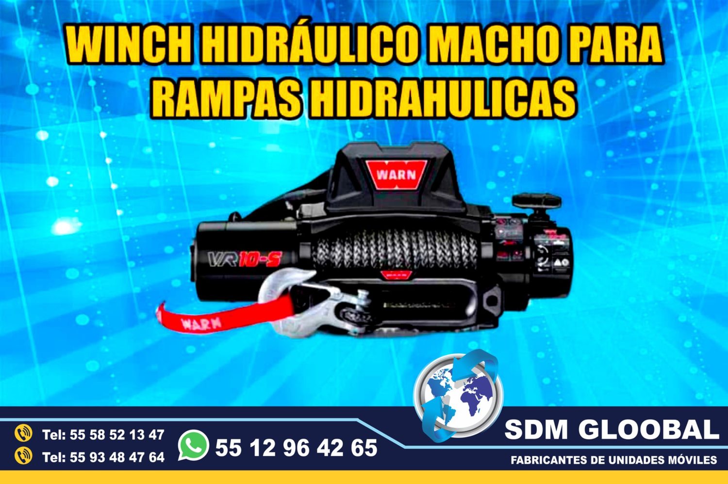 Venta de Winch electrico para Rampas Hidraulicas de carga           <br>
