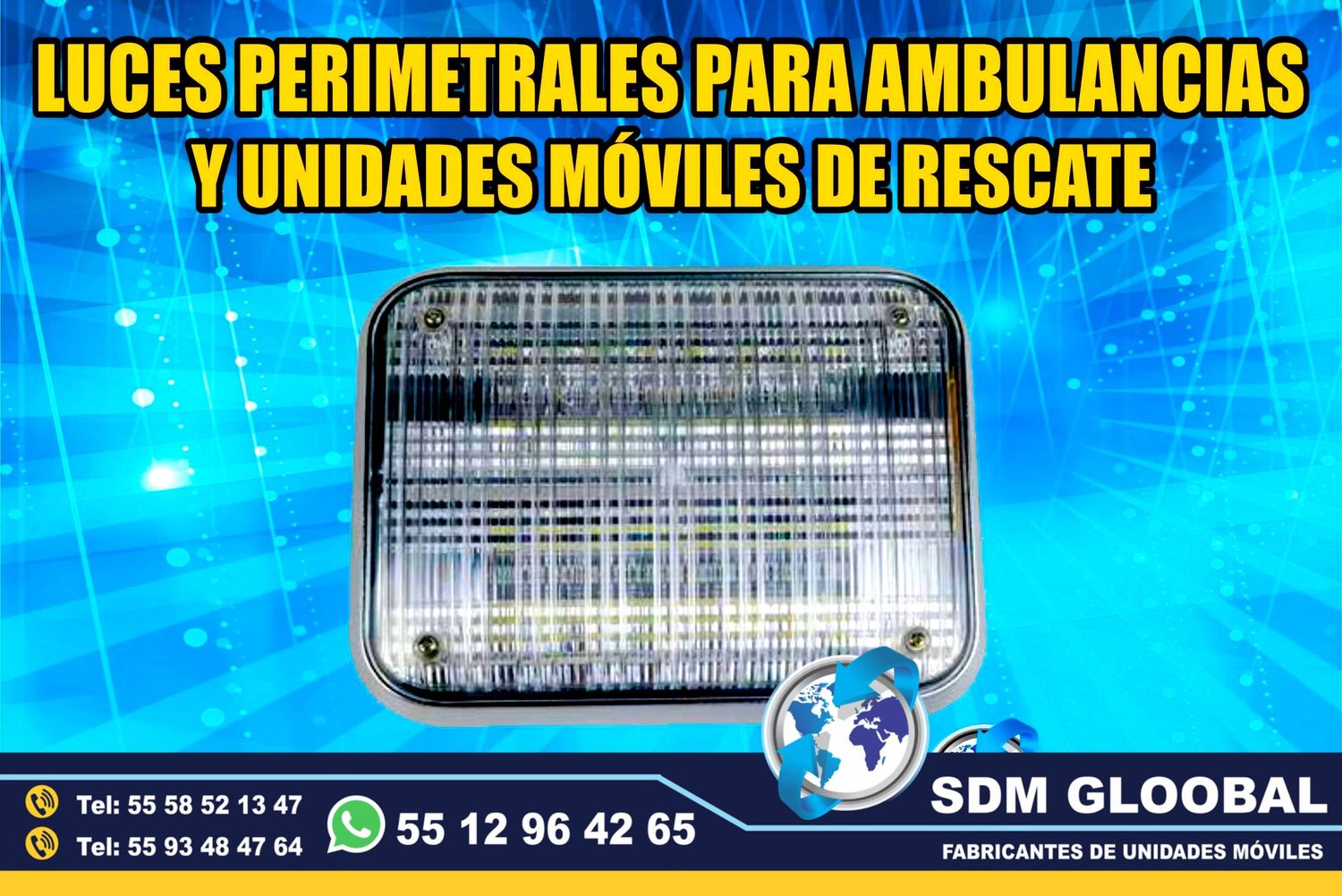 Venta e Instalacion de Luces Perimetrales Auxiliares Emergemcia para Ambulancias de Traslado   <br>