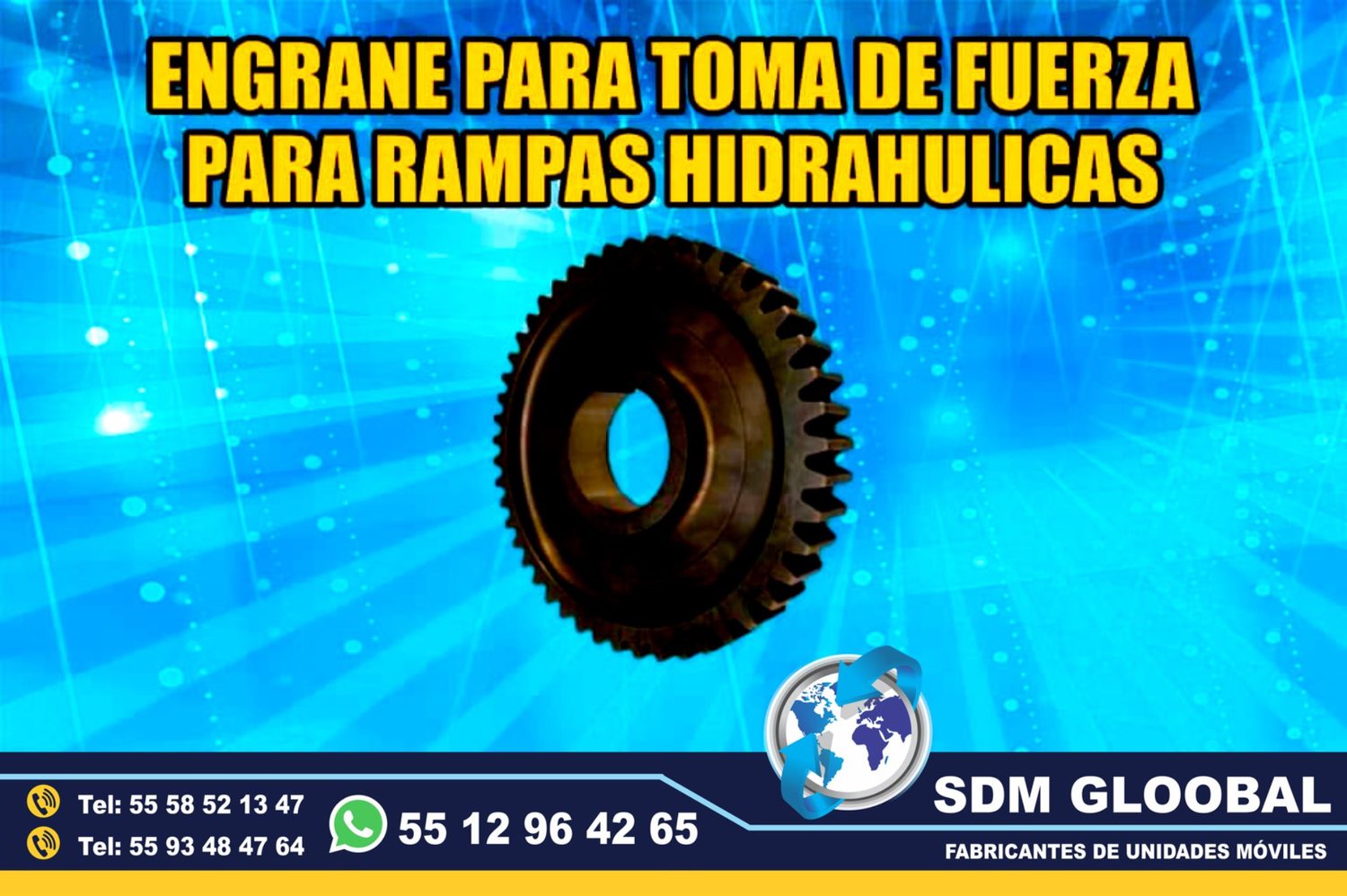 Venta de Engrane para toma de fuerza Rampas Hidraulicas           <br>