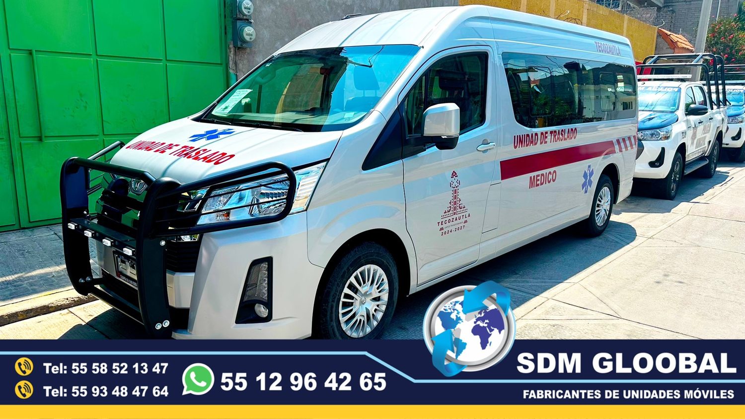 Equipamiento de Unidades Medicas Moviles Especiales en Mexico  <br>