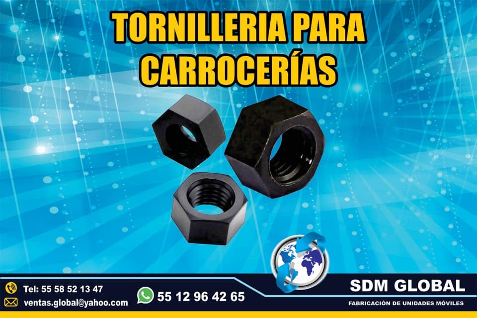 Tuercas para carrocerias y cajas secas plataformas remolques           <br>