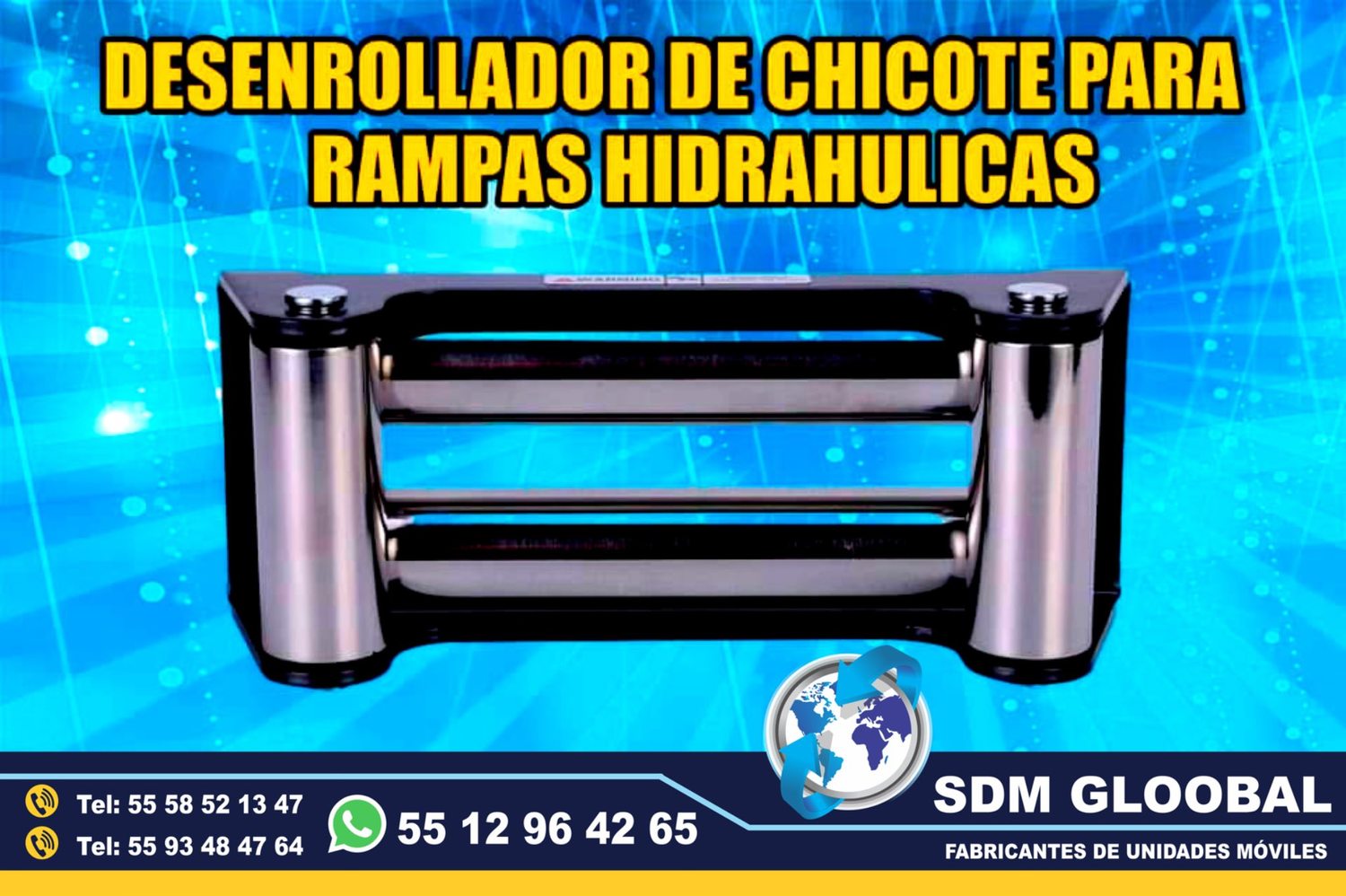 Venta de Desenrollador de chicote para Rampas Hidraulicas de carga           <br>