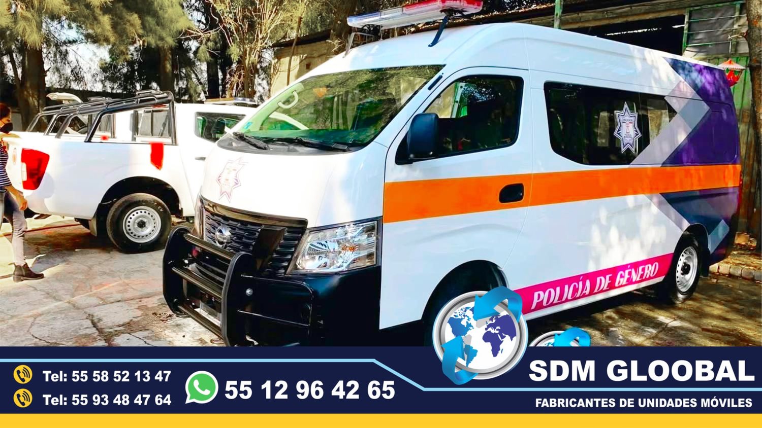 Fabricacion de Unidad Movil de Policia de Genero rosa mujer  <br>